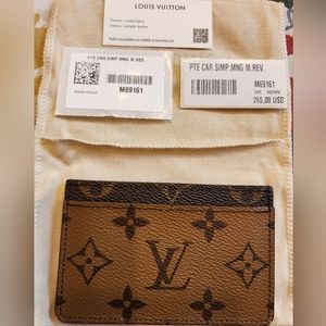 Louis Vuitton Monogram Reverse Card Holder